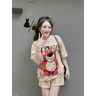 ( SẴN HCM ) SET ĐÙI S/C GẤU DÂU 🐻🍓