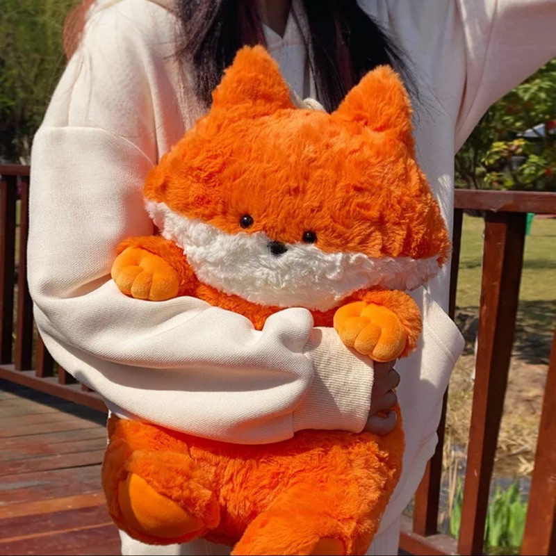 Gấu bông cáo cam lông xù mềm dễ thương quà tặng đồ chơi cho bé|Gauxinhcorner