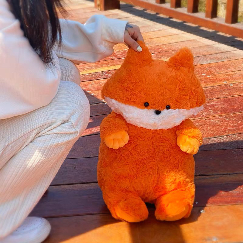 Gấu bông cáo cam lông xù mềm dễ thương quà tặng đồ chơi cho bé|Gauxinhcorner