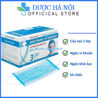 Khẩu trang y tế Tanaphar 3 lớp 50 chiếc/ hộp