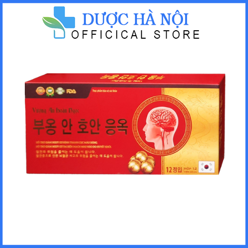 Viên uống Vượng An Hoàn Ngọc giúp làm giảm hình thành cục máu đông, ngừa tai biến mạch máu não – Hộp 12 viên hoàn