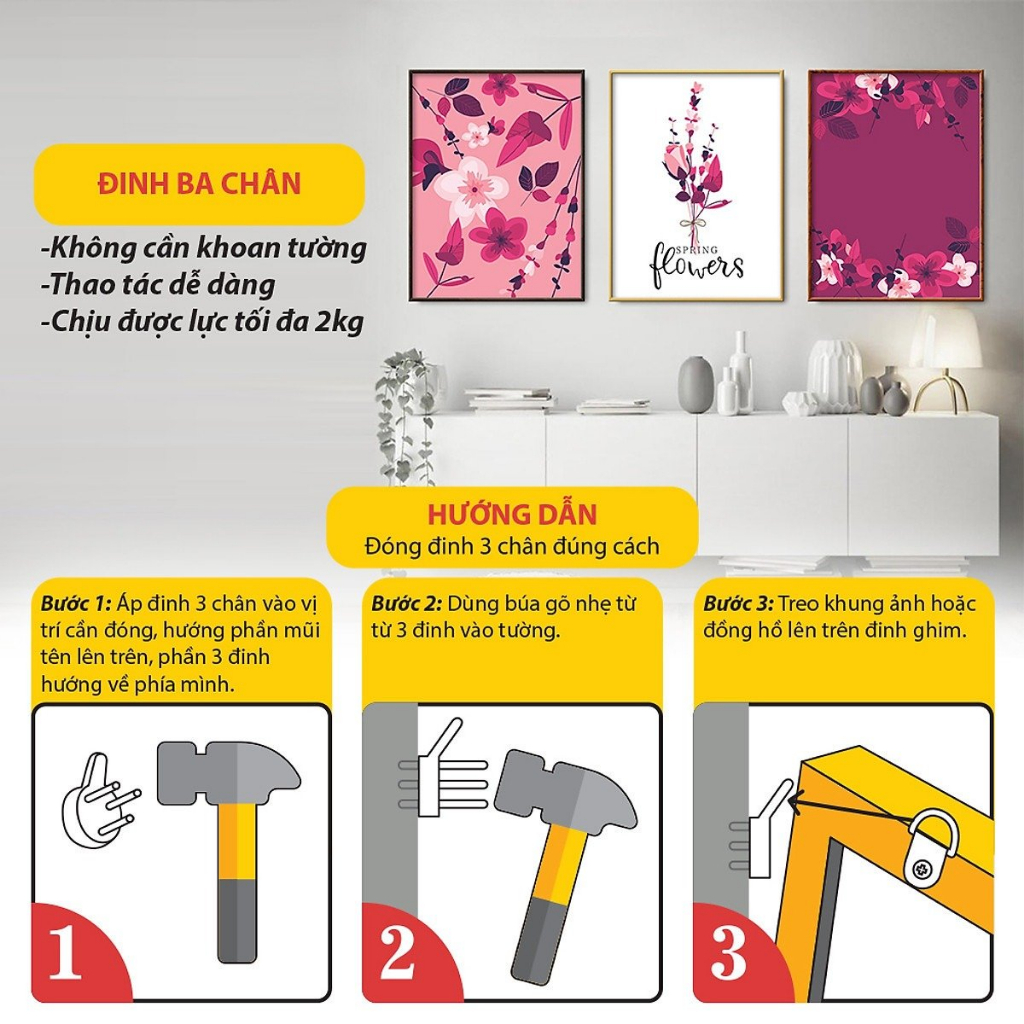 Tranh Tráng Gương Tích Hợp Mix Match Bộ 5, Treo Tường/Decor Trang Trí Nhà Cửa, Làm Quà Tặng - Simple House