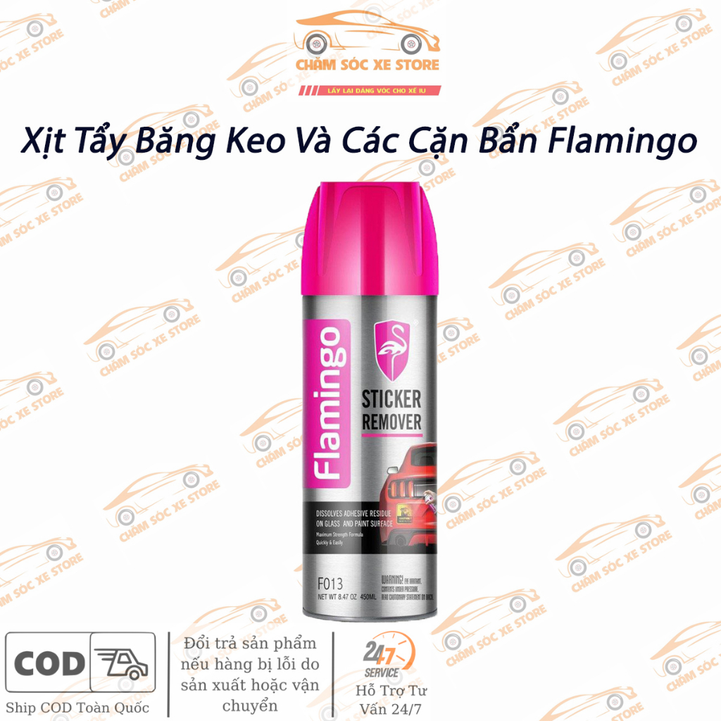 Chai Tẩy Băng Keo Cao Cấp Sticker Remover Flamingo F013 450ml