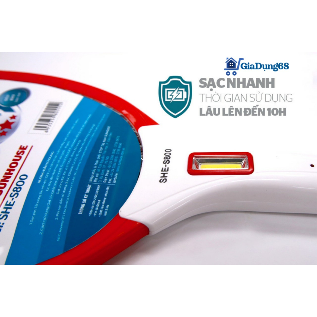 Vợt muỗi Sunhouse SHE-S800