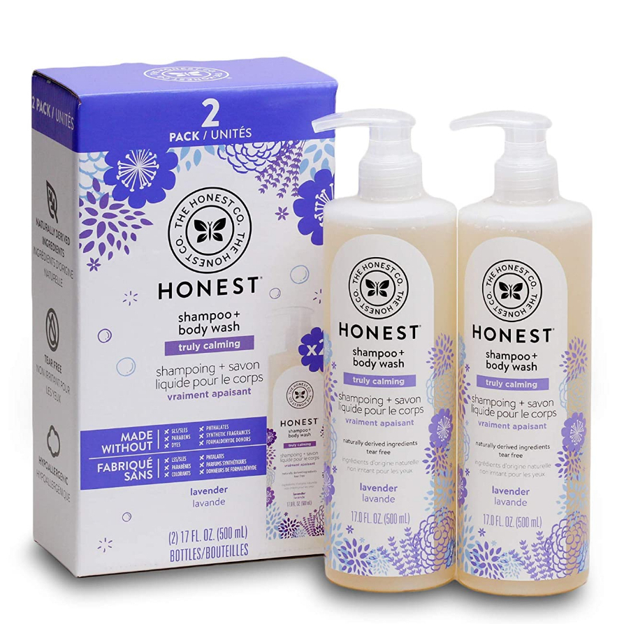 Sữa tắm gội cho bé Honest Calming Lavender 500ml