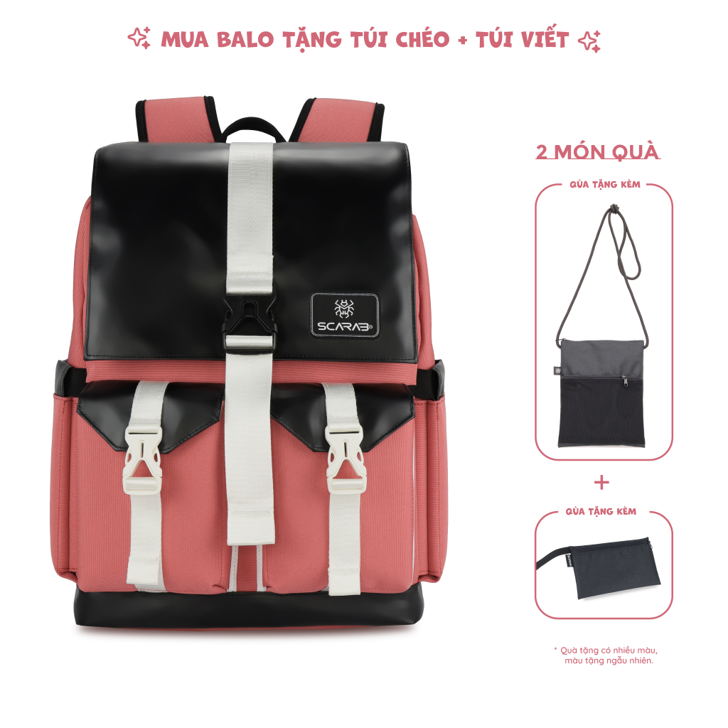 Scarab Sturdy Backpack Unisex - Balo Size Lớn, Đi Học Đi Chơi Đựng Vừa Laptop 15,6inch Gaming