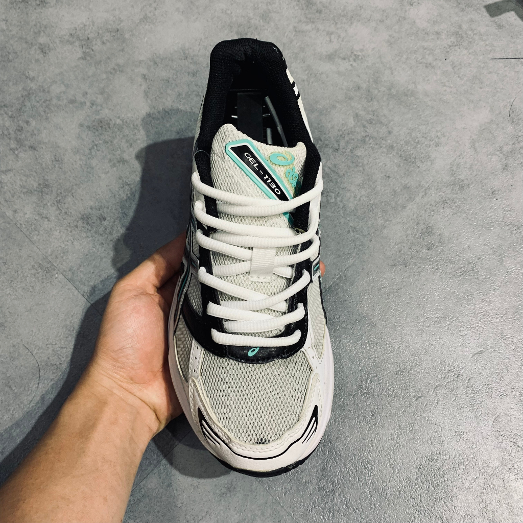 Giày 2hand ASICS Gel-1130 White Black Teal  1201A531-101 - 6165