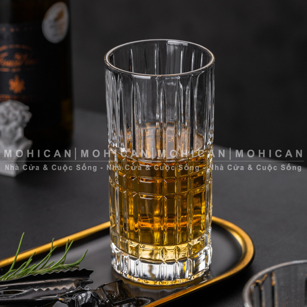 Bộ 6 ly thủy tinh Hongli Traze Long Drink 400ml HONG-814D - Cốc cao cấp nhập khẩu