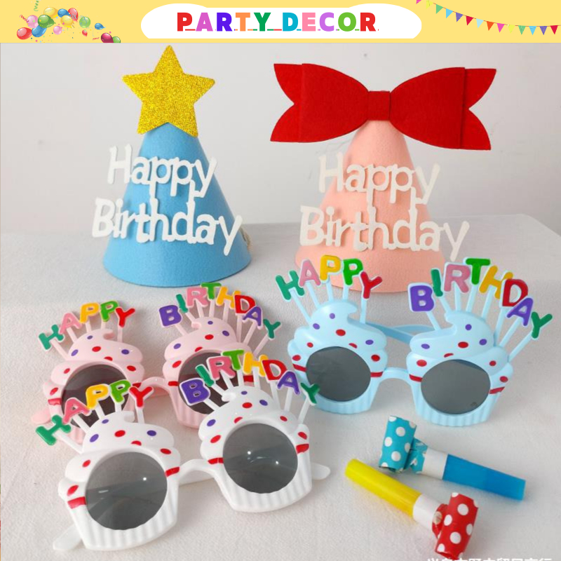 Kính Mắt Happy Birthday, Kính Sinh Nhật,Trang Trí Bánh Sinh Nhật,..