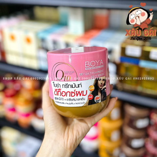 Kem ủ tóc boya q10 muối hồng detox 500g
