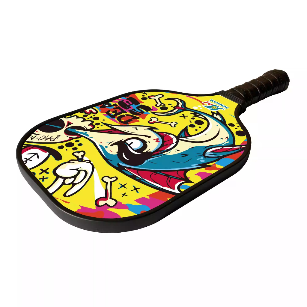 Vợt PickleBall màu vàng hình hoạt hình Sinsham