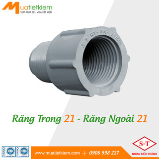Răng trong 21 - răng ngoài 21, phụ kiện ống nước