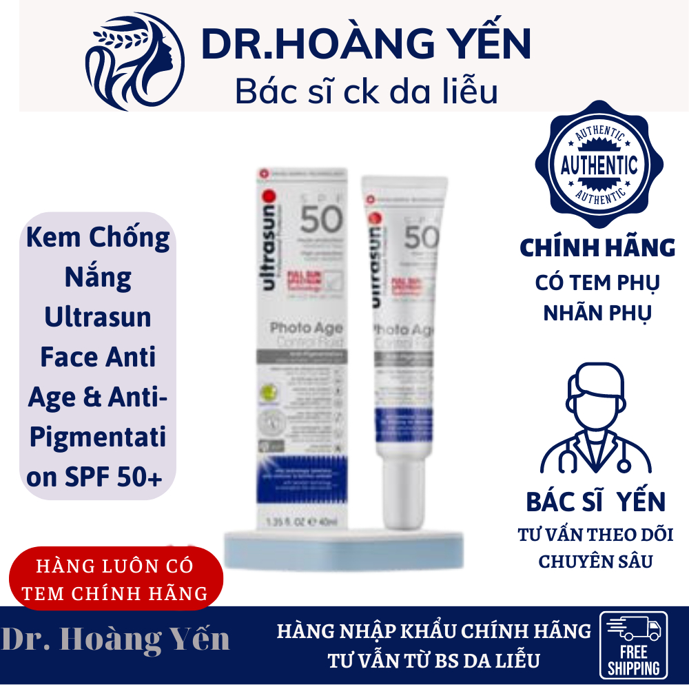 [NHẬP KHẨU CHÍNH HÃNG ] Kem Chống Nắng Ultrasun Face Anti Age &amp; Anti-Pigmentation SPF 50+ Chống Lão Hóa - BS Yến