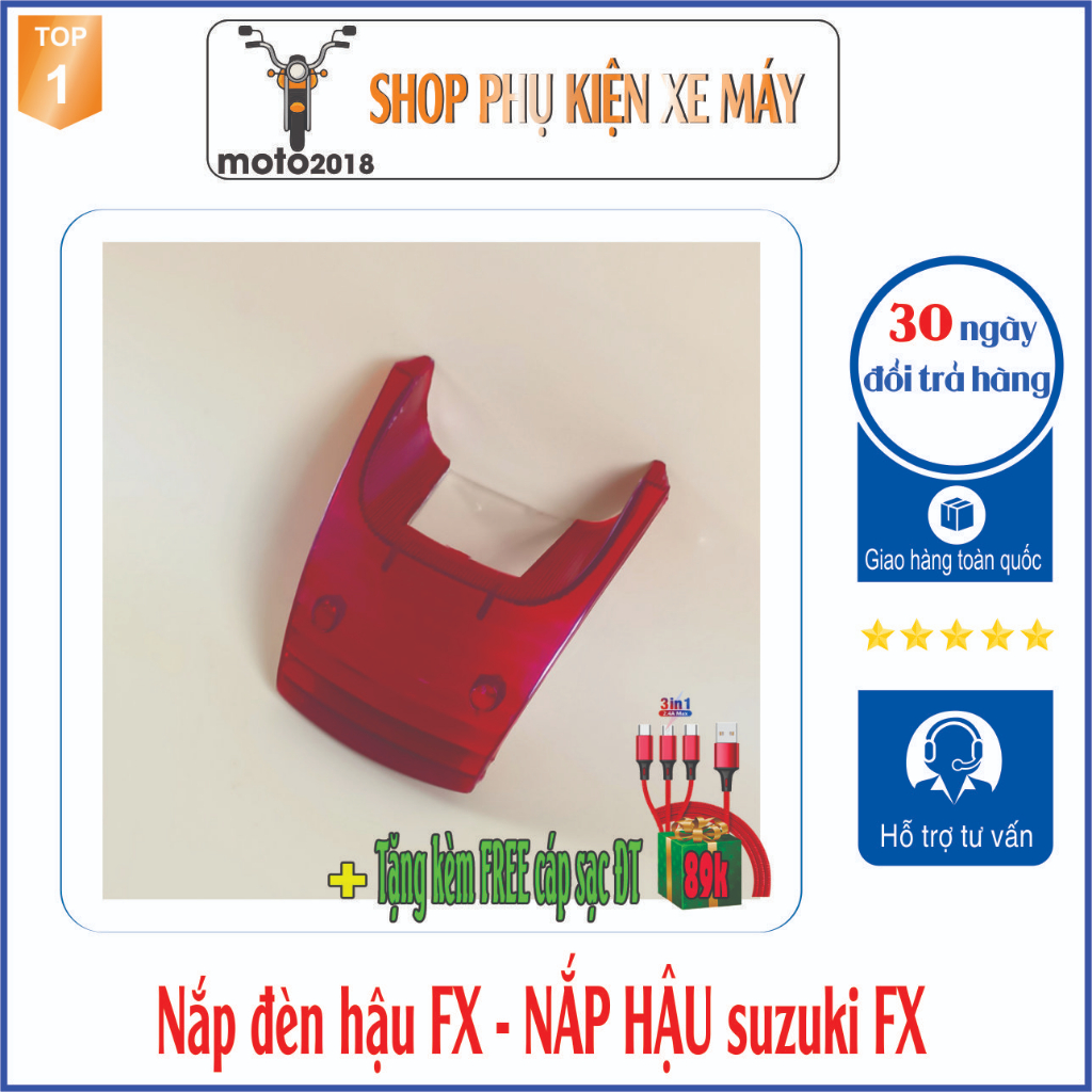 Nắp Đèn Hậu Xe Suzuki FX125 - [Có tặng free cáp sạc nhanh]