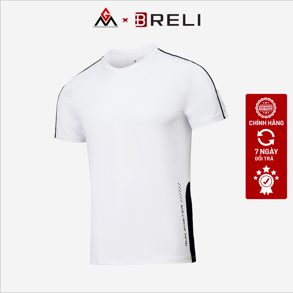 Áo thun nam thể thao cổ tròn GYM, RUNNING, TRAIL GM x Breli - BAS2340 - Chất liệu cao cấp, thấm hút mồ hôi