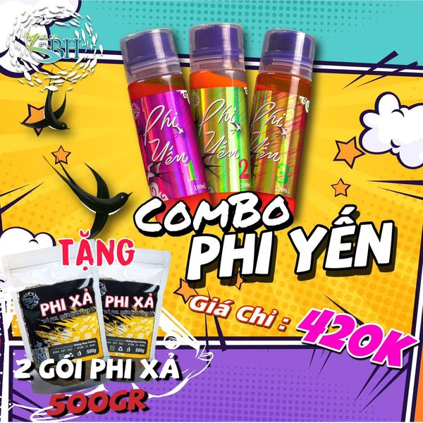 Hương Liệu Câu Cá Phi - Phi Yến ( Tặng 2 Gói Phi Xả 500g )
