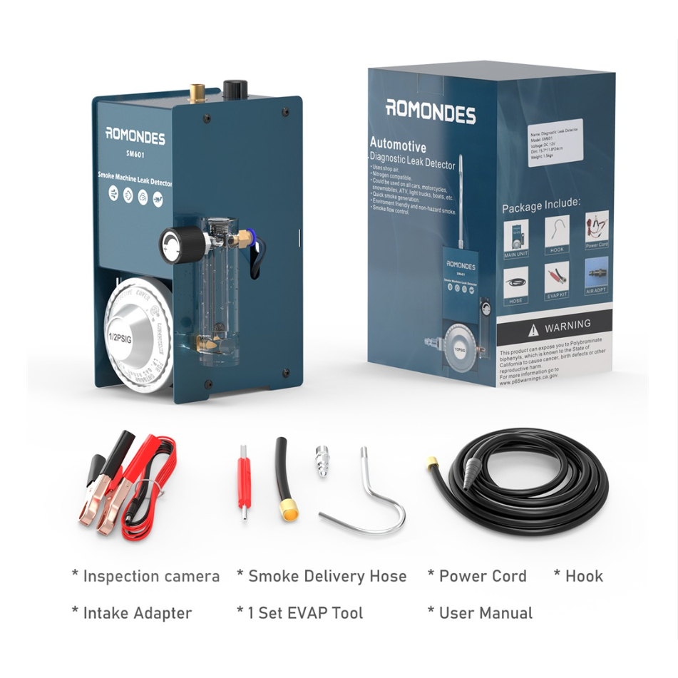 Thiết Bị Phát Hiện Khói Romondes Sm601 Evap Chống Rò Rỉ Nhiên Liệu Cho Xe Hơi Xe Máy
