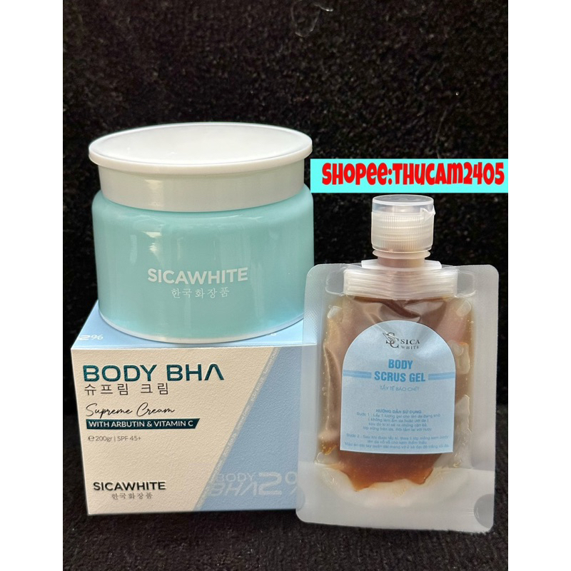 COMBO KEM BODY SICA WHITE SEED BODY MẦM - BODY CỐT BHA Dưỡng Trắng Da BODY ,CHỐNG NẮNG ,.