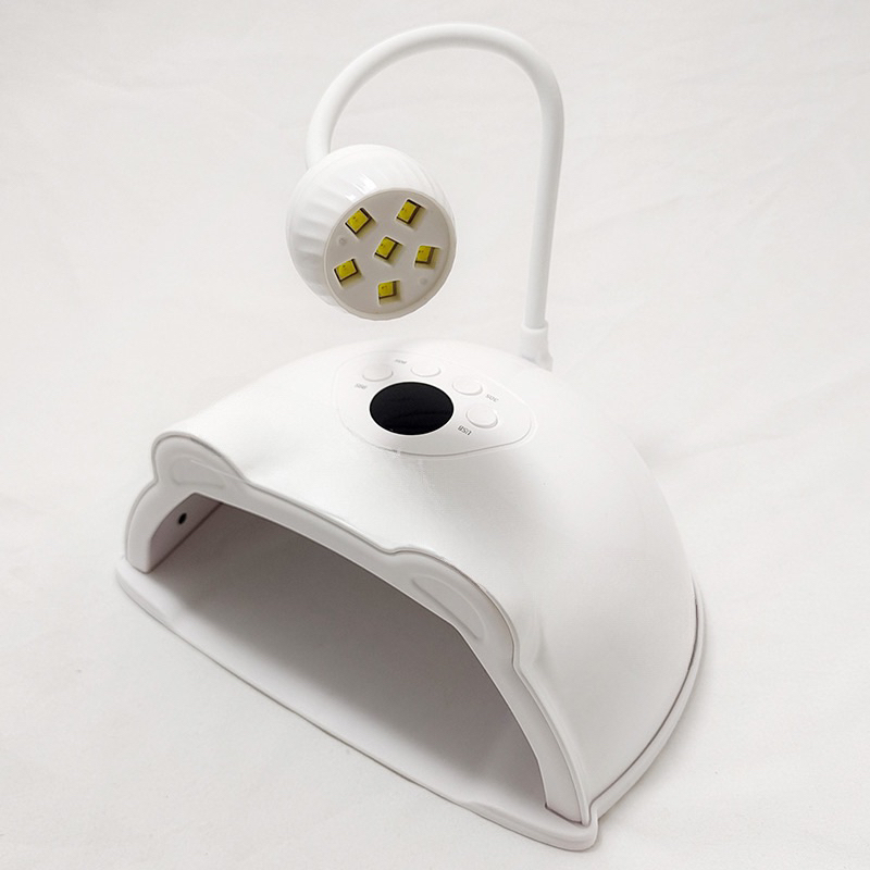 Máy hơ móng 2 trong 1 48w, máy hơ gel 2 chế độ 2in1 tai mèo có đèn hơ mini tùy chỉnh xoay 360