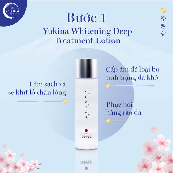 Bộ Dược Mỹ Phẩm Giảm Nám Yukina, Bộ Dược Phẩm 3 Món Làm Mờ Nám Số 1 Nhật Bản