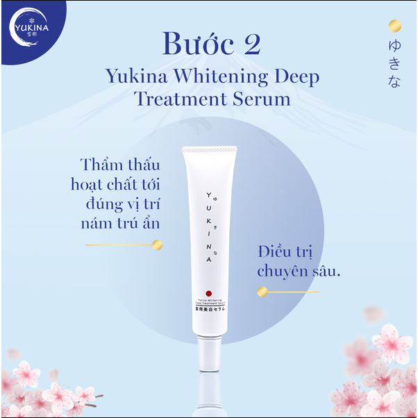 Bộ Dược Mỹ Phẩm Giảm Nám Yukina, Bộ Dược Phẩm 3 Món Làm Mờ Nám Số 1 Nhật Bản