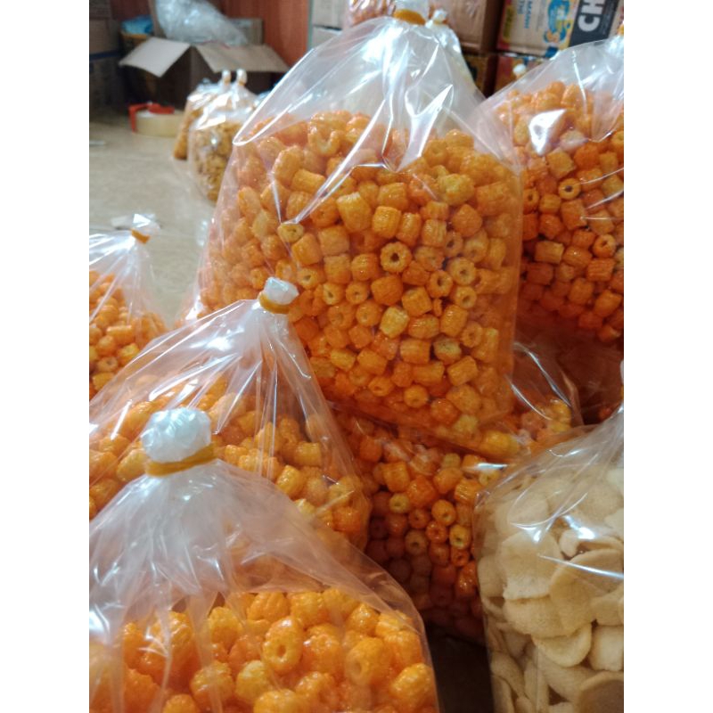 500gr bim bim nui chiên giòn, snack quẩy nui chiên giòn