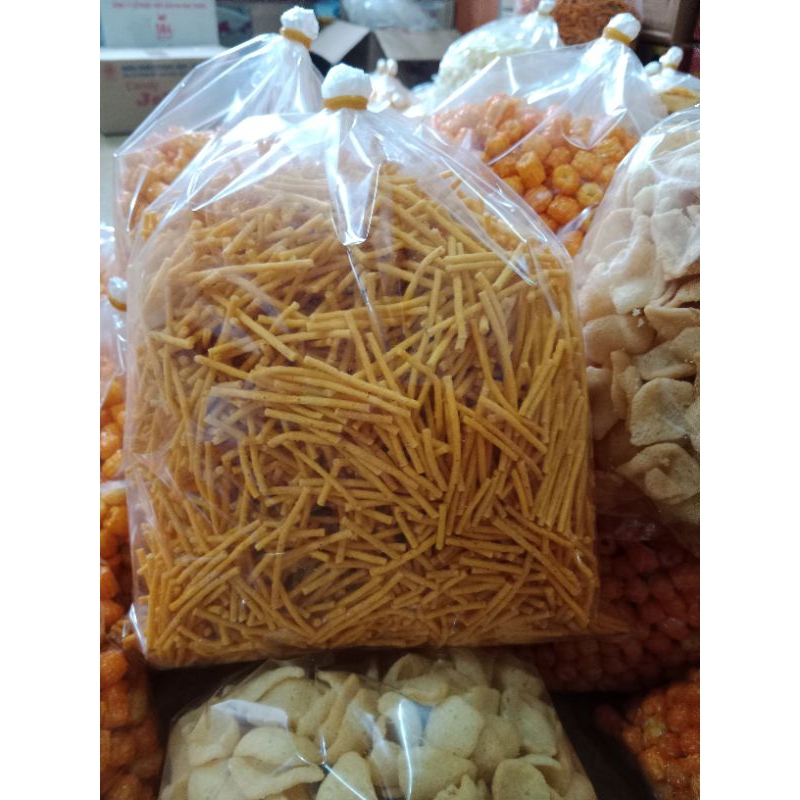 500gr bim bim tăm, snack quẩy tăm giòn giòn