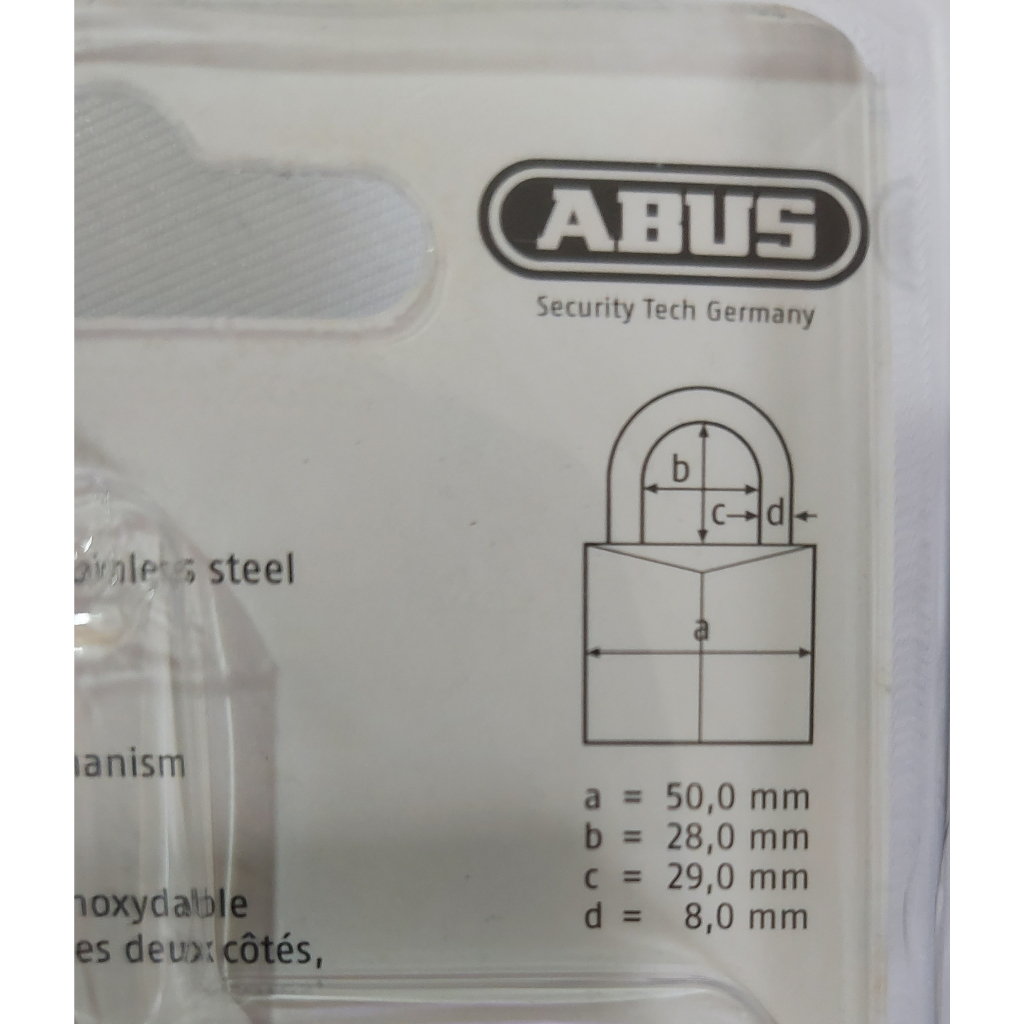 Khóa dùng ngoài trời Chống Gỉ Sét ABUS Marine 75IB/50 - BH 5 NĂM