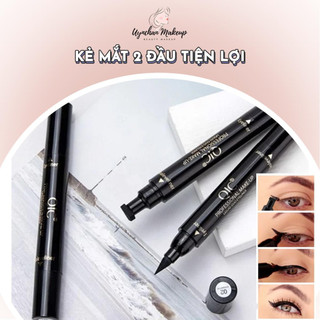 Bút dạ kẻ mắt nước hai đầu QIC cao cấp không lem lâu trôi giúp định hình nét kẻ mắt cho makeup nữ Yasan