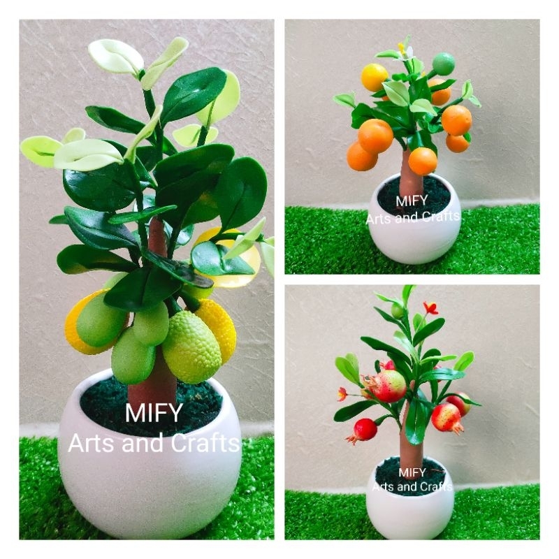 Trang trí - Các Mẫu Cây Ăn Trái Đất sét Loại Trung (có sẵn) (Phần 2)