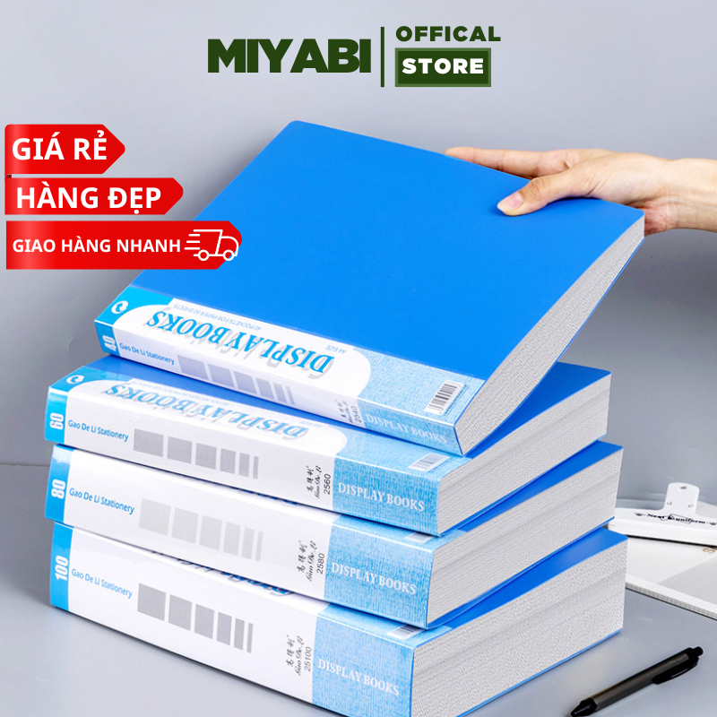 File đựng tài liệu nhiều ngăn a4 giá rẻ - văn phòng phẩm - file lá đựng tài liệu - đồ dùng học tập - MIYABI STORE