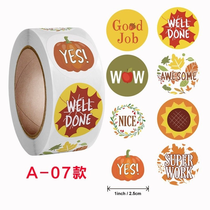 JUL42- Sticker khen thưởng , tạo hứng thú cho bé học tiếng Anh hàng loại dày