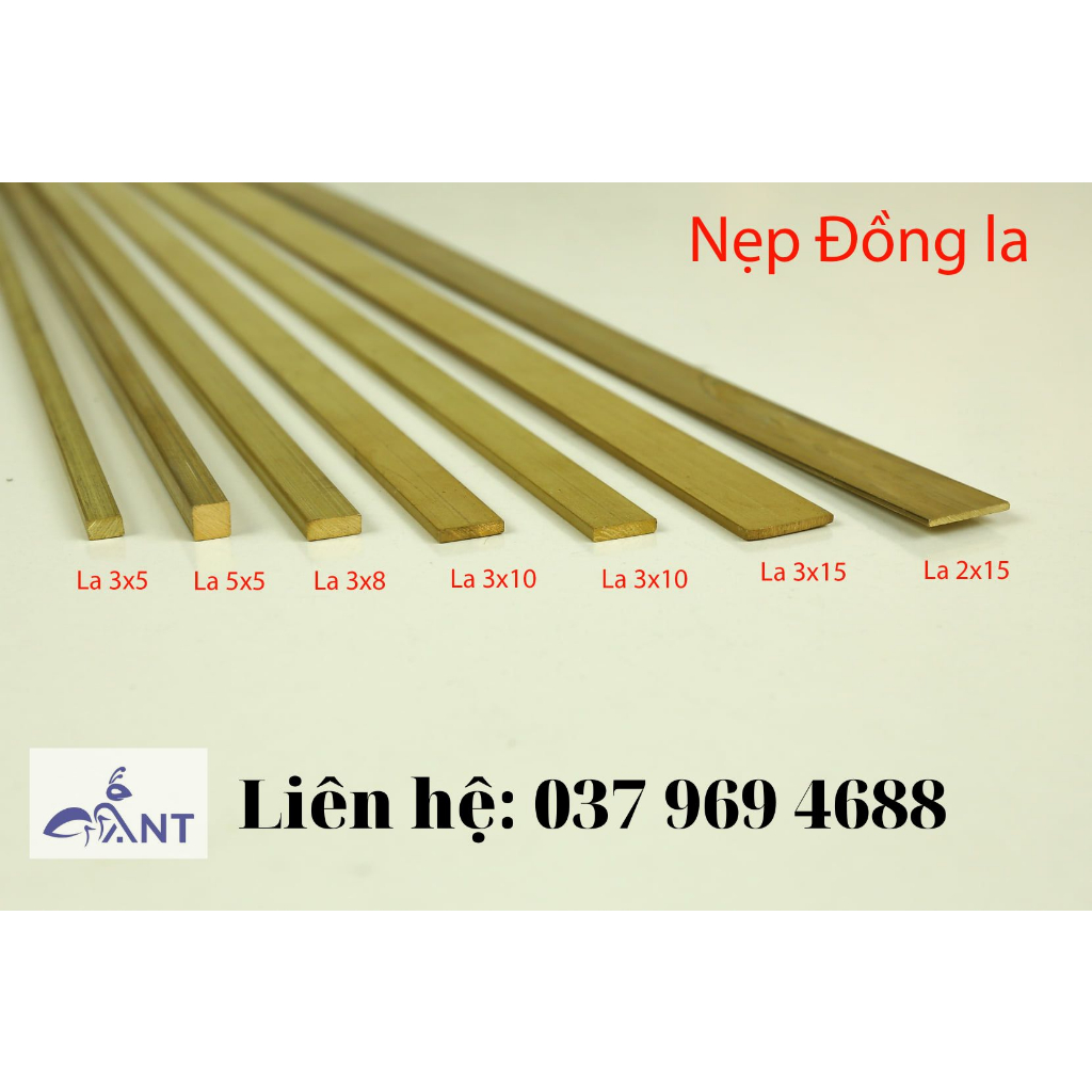 Nẹp đồng La3x5, Nẹp đồng La, nẹp đồng trang trí, nẹp decor nhà, nẹp đồng chống trơn, thanh dài 3m
