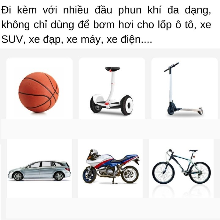 Bơm xe máy xe đạp xe hơi cầm tay nhỏ gọn Lydsto YM-CQB02 áp suất cao, đa dạng đầu van - Bảo hành 12 tháng