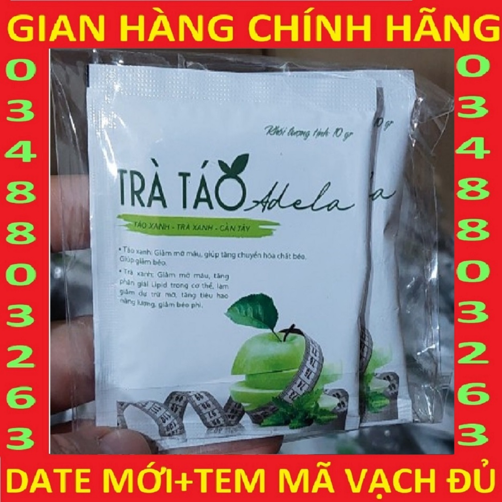 Trà táo xanh adela táo xanh trà xanh cần tây giảm cân thải mỡ (LẺ 1 GÓI)
