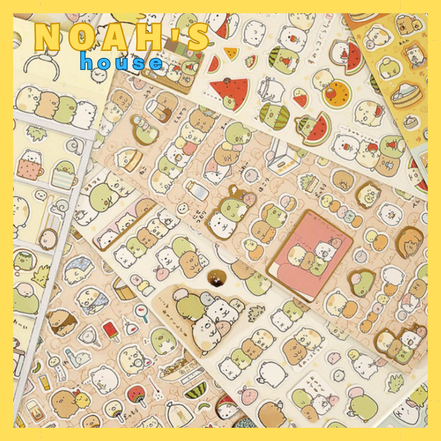 Sticker Thỏ Hoạt Hình MOLANG Sinh Động Dễ Thương SIêu Kawaii