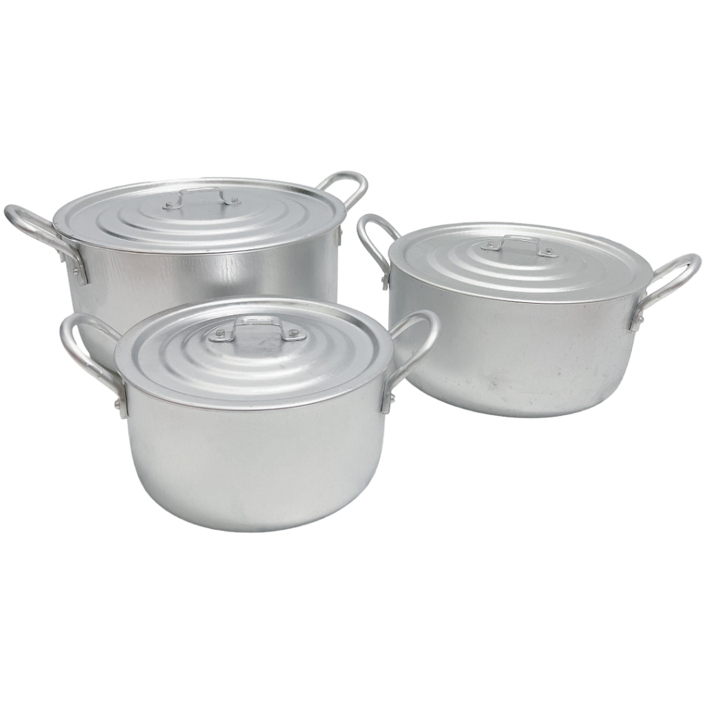 Bộ 3 Nồi Nhôm Size 24cm 26cm 28cm