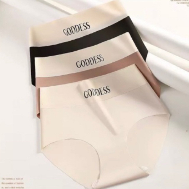 Quần Lót Quần Lót Nữ Đúc Su Cạp Cao Tàng Hình Chữ GODDESS không lộ viền khi mặc áo ôm body có may đáy cotton