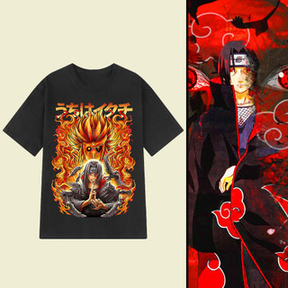 Áo Anime Naruto in hình Uchiha Itachi mẫu mới nhất chất thun thoáng mát