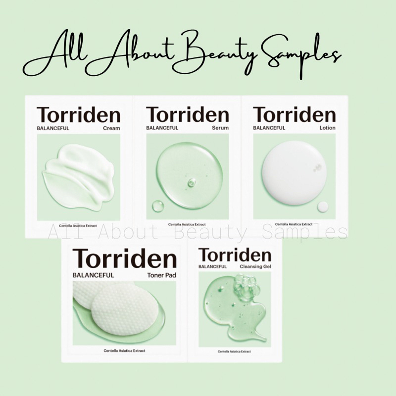 Sample TORRIDEN dòng làm dịu da mụn từ rau má Centella Asiatica Extract Balanceful