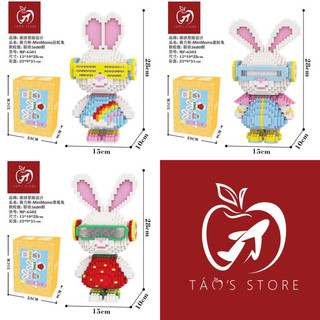 Bộ láp ráp thỏ size 28cm