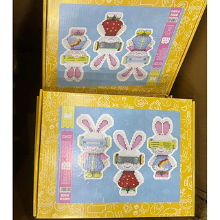Bộ Láp Ráp Thỏ (1 bộ 3 bé) size 28cm