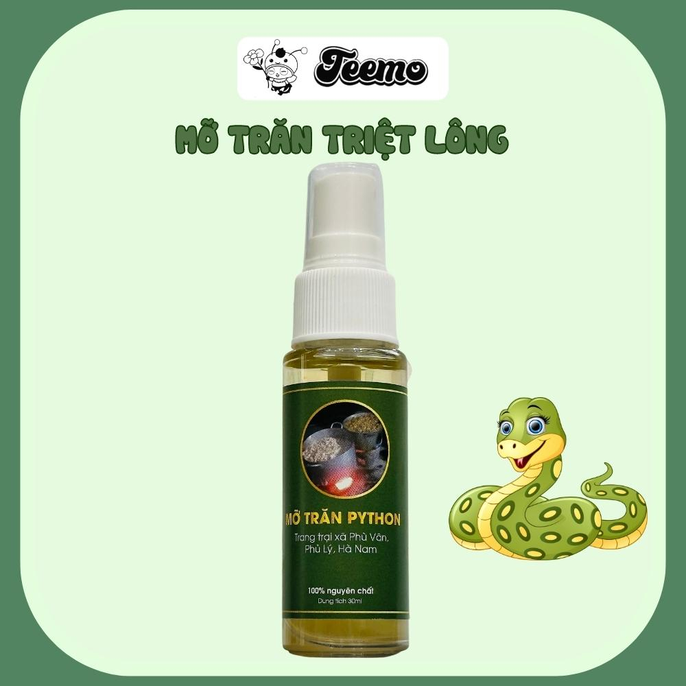 Mỡ trăn nguyên chất triệt lông, tẩy lông, làm mờ thâm sẹo, bỏng, rạn da 30ml