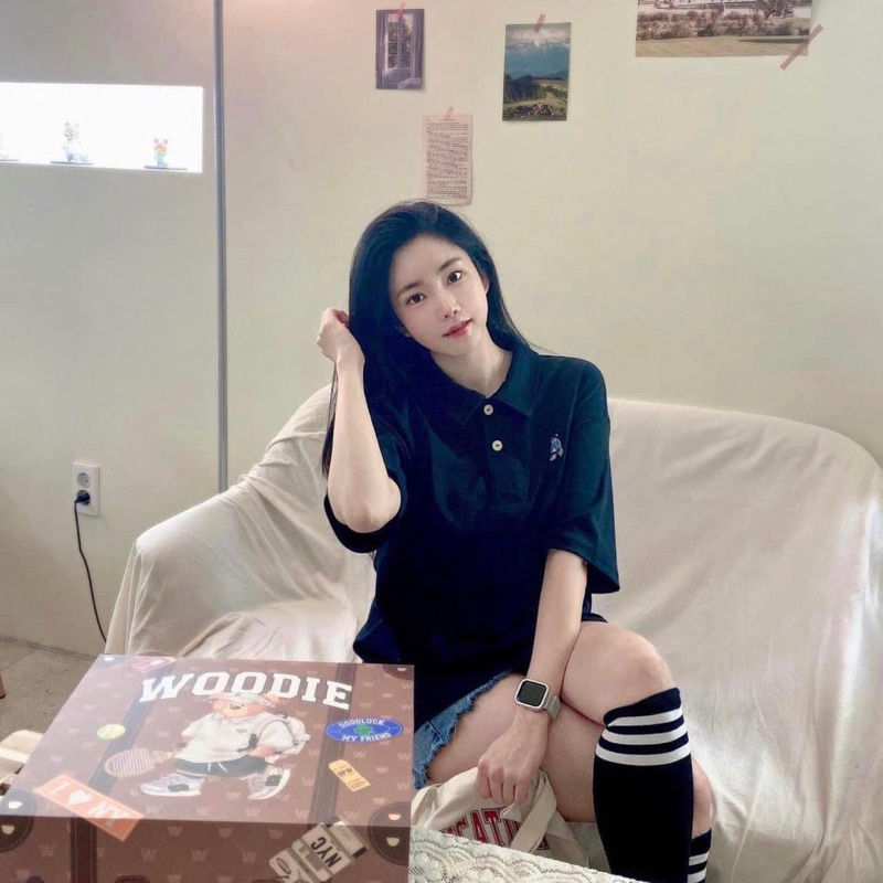 [ẢNH THẬT-CÓ SẴN] Polo gấu form suông mã S