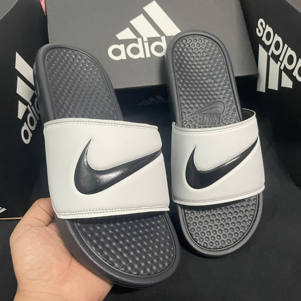 Dép Nike đen quai ngang nam nữ/ Dép Nike benassi swoosh 2023