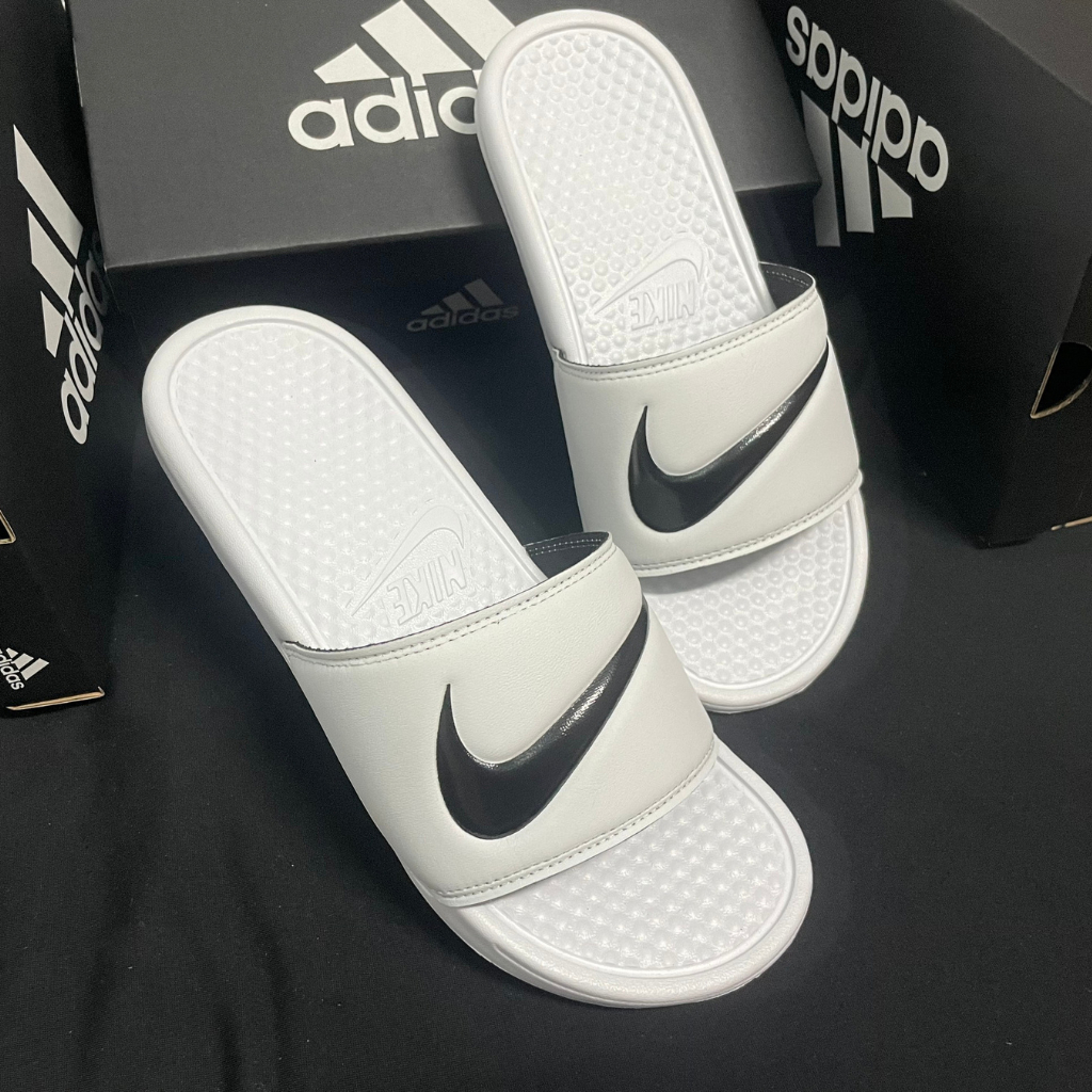 Dép Nike trắng quai ngang nam nữ/ Dép Nike benassi swoosh 2023