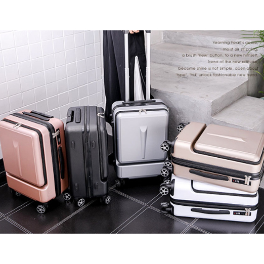Vali kéo du lịch có ngăn đựng laptop riêng,valy kéo du lịch size 20 và vali doanh nhân size 24 có khóa hải quan