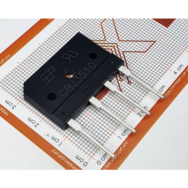 GBJ3510 Diode cầu 35A 1000V SIP-4