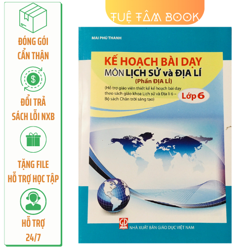 Sách - Kế hoạch bài dạy môn Lịch sử Địa lí lớp 6 - Phần Địa lí (Chân trời sáng tạo)