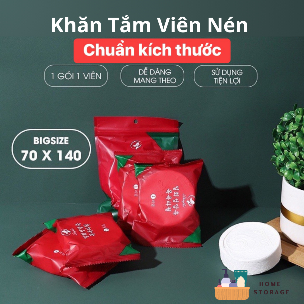 Khăn tắm nén Home Storage sử dụng khi đi du lịch - Khăn mặt viên nén phụ kiện trong spa | BigBuy360 - bigbuy360.vn